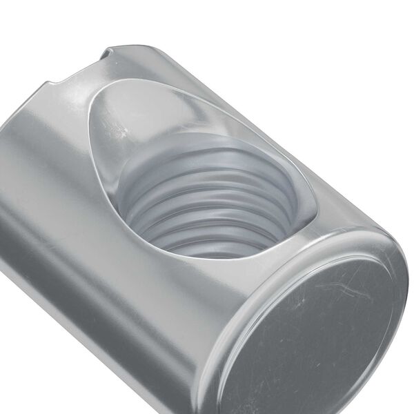 vidaXL &Eacute;crou &agrave; baril de meuble 2 pcs Zinc&eacute; M6 x 13 mm Fer