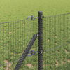 vidaXL Poteau de cl&ocirc;ture. Gris 50 x 0,8 m (maille 16 x 16 mm)