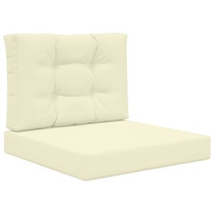 vidaXL Coussin de canap&eacute; d'ext&eacute;rieur Polyester Cr&egrave;me 60 x 60 cm