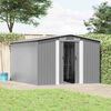 vidaXL Abri de jardin 257x298x178 cm M&eacute;tal Gris