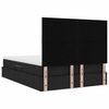 vidaXL Lit avec rangement et LED avec LED Noir 140 x 200 cm Polyester