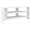 vidaXL MeubleTVd'Angle Blanc 102x40,5x45cm Bois d'ing&eacute;nierie