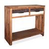 vidaXL Table console Bois d'acacia massif 86 x 30 x 75 cm