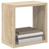 vidaXL &Eacute;tag&egrave;res cube murales 6 pcs Blanc et ch&ecirc;ne sonoma 26x15x26 cm