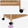 vidaXL Chariot de Cuisine avec Roues Naturel 90,5 x 36 x 86,5 cm