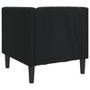vidaXL Fauteuil Chesterfield noir similicuir
