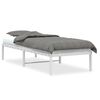 vidaXL Cadre de lit m&eacute;tal sans matelas blanc 75x190 cm