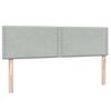 vidaXL Sommier &agrave; lattes de lit et matelas gris clair 140x210cm velours