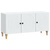 vidaXL Meuble TV Blanc 99 x 34,5 x 50 cm Bois d'ing&eacute;nierie