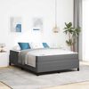 vidaXL Cadre de lit avec matelas Gris clair 140 x 200 cm tissu