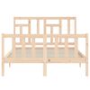 vidaXL Cadre de lit sans matelas bois de pin massif