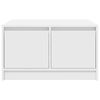 vidaXL Table basse avec tiroirs blanc 70,5x70x40 cm