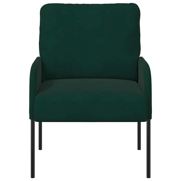vidaXL Canap&eacute;s avec coussin 55cm Vert fonc&eacute; Contreplaqu&eacute;