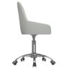 vidaXL Chaises pivotantes &agrave; manger lot de 2 Gris clair Tissu