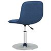 vidaXL Chaises pivotantes &agrave; manger lot de 4 bleu tissu