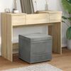 vidaXL Tabouret Gris fonc&eacute; 41 x 41 x 40 cm Velours et Bois Composite