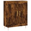 vidaXL Buffet haut Ch&ecirc;ne fum&eacute; 69,5x34x180 cm Bois d'ing&eacute;nierie
