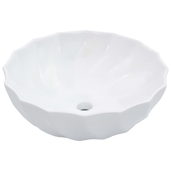 vidaXL Lavabo 46x17 cm Céramique Blanc