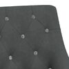 vidaXL Chaises pivotantes &agrave; manger lot de 4 Gris fonc&eacute; Velours
