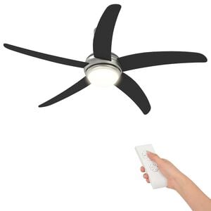 vidaXL Ventilateur de plafond avec lumi&egrave;re et t&eacute;l&eacute;commande &Oslash; 130 cm