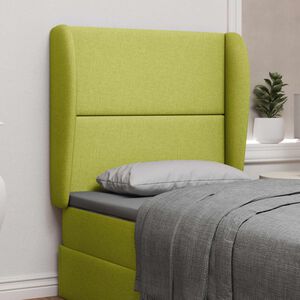 vidaXL Oreille de t&ecirc;te de lit Vert tissu