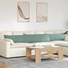 vidaXL Coussins de canap&eacute; 2 pcs Vert Mer 200 x 40 cm