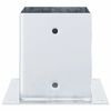 vidaXL Bases de poteau carr&eacute;es 12pcs argent 101x101 mm acier galvanis&eacute;