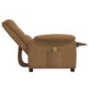 vidaXL Fauteuil de massage Taupe Tissu microfibre