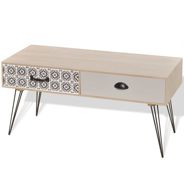 vidaXL Table d'appoint pour t&eacute;l&eacute;viseur 100x40x35 cm marron