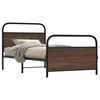 vidaXL Cadre de lit sans matelas 100x200 cm ch&ecirc;ne marron