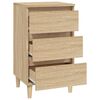 vidaXL Table de chevet ch&ecirc;ne sonoma 40x35x70 cm bois d'ing&eacute;nierie