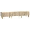 vidaXL Meuble TV 147 x 34,5 x 30 cm Ch&ecirc;ne Sonoma Bois d'ing&eacute;nierie