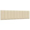 vidaXL Lit avec matelas Hanko cr&egrave;me 180x200 cm tissu