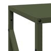 vidaXL Portant de bois chauffage vert olive 34x25x100 cm