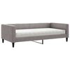 vidaXL Lit de jour avec matelas taupe 100x200 cm tissu