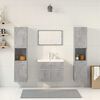 vidaXL Ensemble de meubles de salle de bain 5 pcs gris b&eacute;ton
