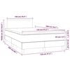 vidaXL Sommier &agrave; lattes de lit matelas Noir 120x200 cm Similicuir