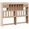 vidaXL Lit biblioth&egrave;que sans matelas 140x190 cm bois de pin massif