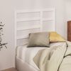 vidaXL T&ecirc;te de lit Blanc 96x4x104 cm Bois massif de pin