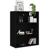 vidaXL Armoire murale suspendue Noir 69,5x32,5x90 cm