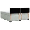 vidaXL Sommier &agrave; lattes de lit et matelas Gris clair 180x200cm Velours