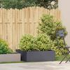 vidaXL Jardini&egrave;re anthracite 80x80x30 cm acier