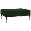 vidaXL Canap&eacute;-lit &agrave; 2 places avec repose-pied vert fonc&eacute; velours