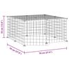 vidaXL Cage animaux de compagnie &agrave; 12 panneaux et porte Noir 35x35 cm