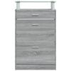 vidaXL Armoire à chaussures Sonoma gris 63x24x104 cm Bois d'ingénierie