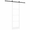 vidaXL Porte coulissante Blanc et Noir 78 x 232 cm