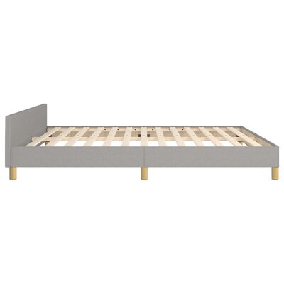 vidaXL Cadre de lit sans matelas gris clair 180x200 cm tissu