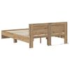 vidaXL Cadre de lit Ch&ecirc;ne artisanal 120 x 200 cm Bois d'ing&eacute;nierie