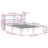 vidaXL Cadre de lit sans matelas cire marron 140x200cm bois pin massif