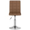 vidaXL Chaises pivotantes &agrave; manger lot de 2 marron tissu